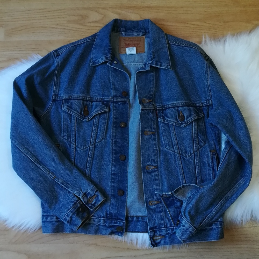Levi's denim relaxed trucker jacket - Picture 5 of 7